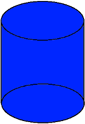 blue cylinder