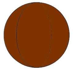 brown sphere