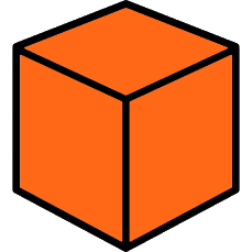 orange cube