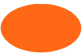 orange oval