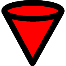 red cone