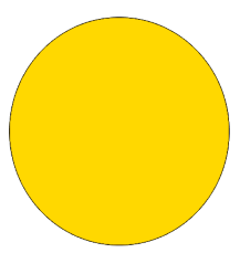 yellow circle